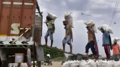 ਟਰੱਕ ਲੋਡ ਕਰਦੇ ਮਜ਼ਦੂਰ