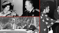 Tito sa Elizabetom Drugom, Ričardom Niksonom i Elizabet Tejlor