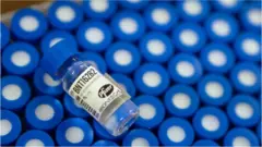 A vial of the Pfizer vaccine