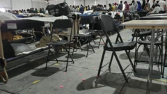 Image of inside of tents