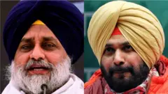 ਸੁਖਬੀਰ ਸਿੰਘ ਬਾਦਲ, ਨਵਜੋਤ ਸਿੱਧੂ