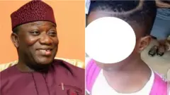 Gomina Fayemi pẹlu akẹkọọbinrin naa