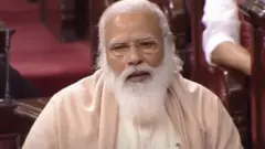 पंतप्रधान नरेंद्र मोदी, गुलाम नबी आझाद, राज्यसभा