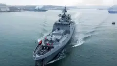 Buque ruso en el Mar Negro.
