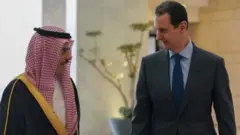 الأسد استقبل وزير خارجية السعودية فيصل بن فرحان في دمشق