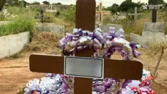 A grave at a burial site in Dodoma, Tanzania