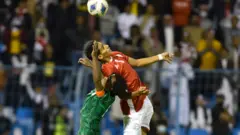من مباراة اليمن والسعودية