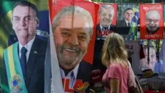 Toalhas de Bolsonaro e Lula