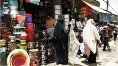 ሸቀጦች በገበያ ቦታ