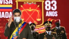Venezuela's President Nicolas Maduro speaks during Venezuela's Bolivarian National Guard anniversary ceremony, amid the outbreak of the coronavirus disease (COVID-19), in Caracas, Venezuela August 4, 2020