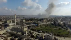 Maarat El Numan Kasım ayından beri Esad güçleri tarafından bombalanıyordu (11 Ocak 2020)