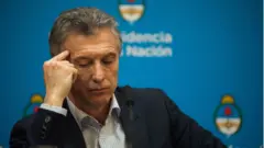Macri durante su conferencia de prensa