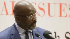 Le président libérien George Weah