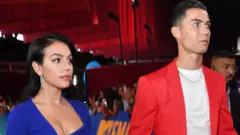 Manchester United forward Cristiano Ronaldo and partner Georgina Rodriguez