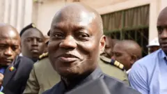 Le président bissau guinéen Jose Mario Vaz lors des législatives en mars 2019