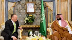 بن سلمان و پومپئو