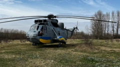 Вертолет Sea King, подаренный Украине правительством Великобритании
