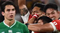 Japan celebrated a 19-12 win over Ireland