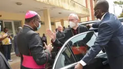 Le cardinal Petro Parolin en visite au Cameroun.