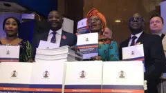 From left: NAPTIP GD Julie Okah - Donli; Nigeria Minister of youth and sports Sunday Akin Dare; Nigeria Minister for women affairs Dame Pauline Tallen; Wife of Niger State governor Amina Bello; Wife of Ekiti State governor Bisi Adeleye Fayemi.