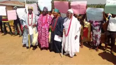 Four Ekiti monarchs lead protest