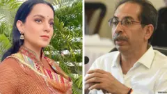 कंगना राणावत आणि उद्धव ठाकरे