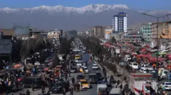 شهر کابل همواره با ترافیک سنگین همراه است