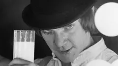 Malcolm McDowell in A Clockwork Orange