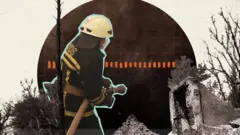 Animacija - vatrogasac u akciji gašenja požara