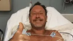 Michael Packard in hospital, 11 June 2021