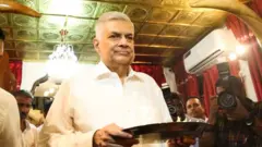 Ranil Wickramasinghe in Colombo, 12 May