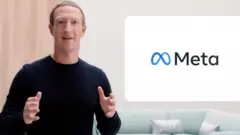 Mark Zuckerberg ao anunciar mudança de Facebook para Meta