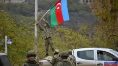Laçında Azərbaycan bayrağı