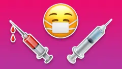 Yeni işletim sisteminde aşı emojisinin içi boş