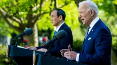 Tổng thống Biden họp báo với Thủ tướng Suga vào 16/4 sau khi hội đàm với nhà lãnh đạo nước ngoài đầu tiên tại Nhà Trắng kể từ khi ông nhậm chức.