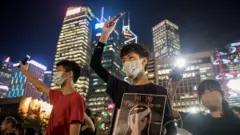 Hong Kong'daki göstericiler