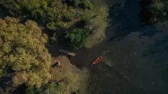 Vista aérea de un bosque en Bursa