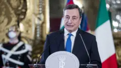 Former European Central Bank President Mario Draghi in Rome, Italy, 3 February 2021