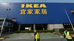La vitrine IKEA à Hangzhou, en Chine