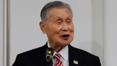 Tokyo 2020 President Yoshiro Mori speaks at a press conference in Tokyo, Japan, 04 February 2021.