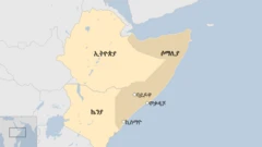 የአፍሪካ ቀንድ ካርታ