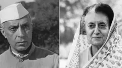 నెహ్రూ, ఇందిరా గాంధీ