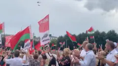 Митинг в поддержку Лукашенко в Могилёве