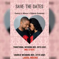 "Alexx Ekubo Wedding": Nollywood actor 'Alex Ekubo and Fancy Acholonu marriage' date