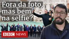 Bolsonaro faz selfie com apoiadores; líderes do G20 fazem foto na Fontana Di Trevi; e o repórter Matheus Magenta