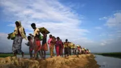 ২০১৭ সালে লক্ষ লক্ষ রোহিঙ্গা বাংলাদেশে পালিয়ে আসে