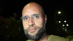 Saif al-Islam Gaddafi dey wanted by international court for war crimes and e dey rarely seen for public (archive photo)