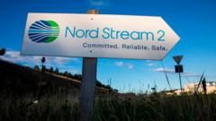 Werbung für Nord Stream 2.