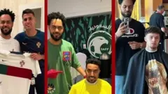 පාපන්දු ක්‍රීඩකයින්ගේ හිසකෙස් කපන කටාර්හි කරණවෑමියා