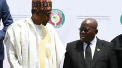 Aarẹ Buhari pẹlu Addo ti Ghana